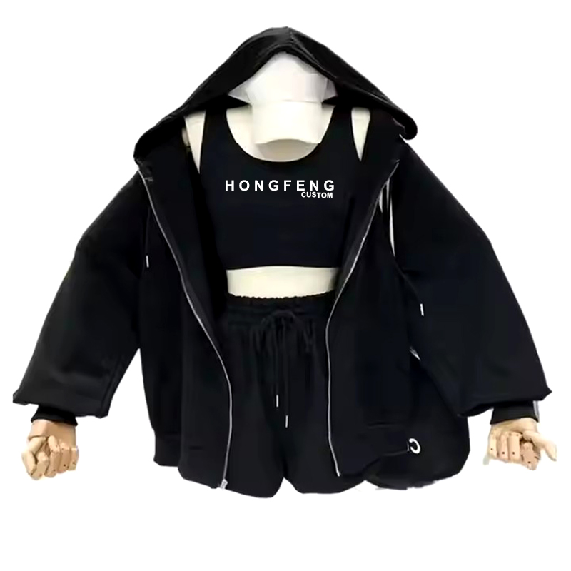 hoodie and jogger set Hoodie Shorts Set